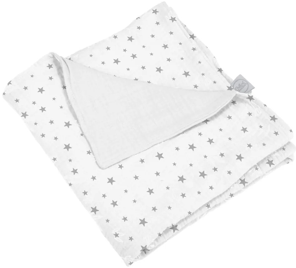 Fehér muszlin gyerek takaró 75x75 cm – Bébé Douceur
