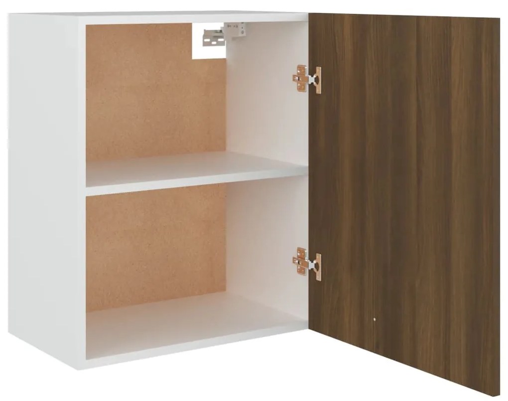 “Lyon” barna tölgy színű szerelt fa függőszekrény