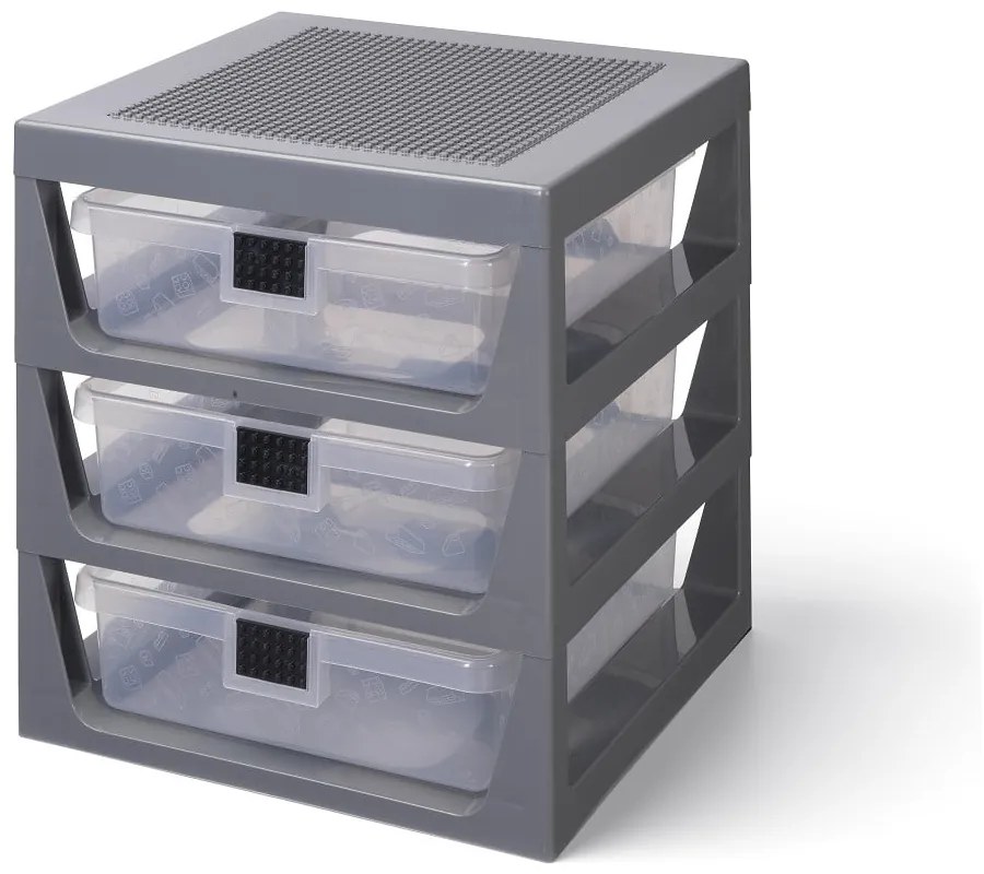 Storage szürke rendszerező 3 fiókkal - LEGO®