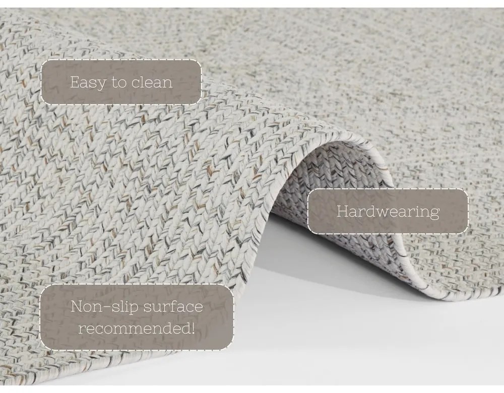 Fehér-bézs kültéri szőnyeg 170x120 cm - NORTHRUGS