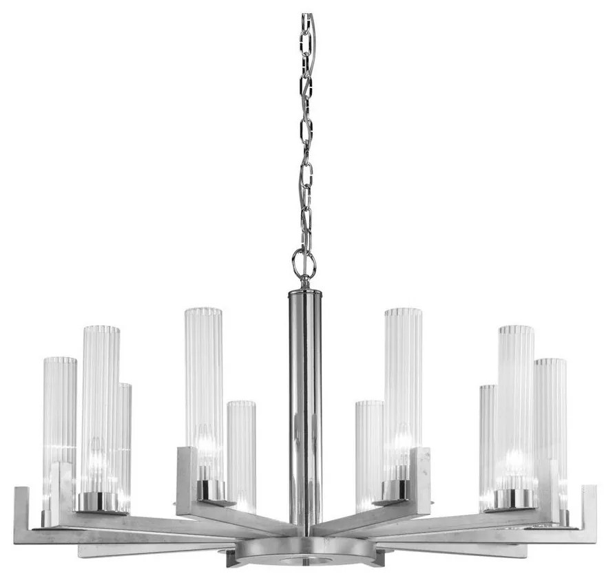 Kolarz 6009.81050 - Csillár láncon RAGGIO 10xE14/25W/230V ezüst