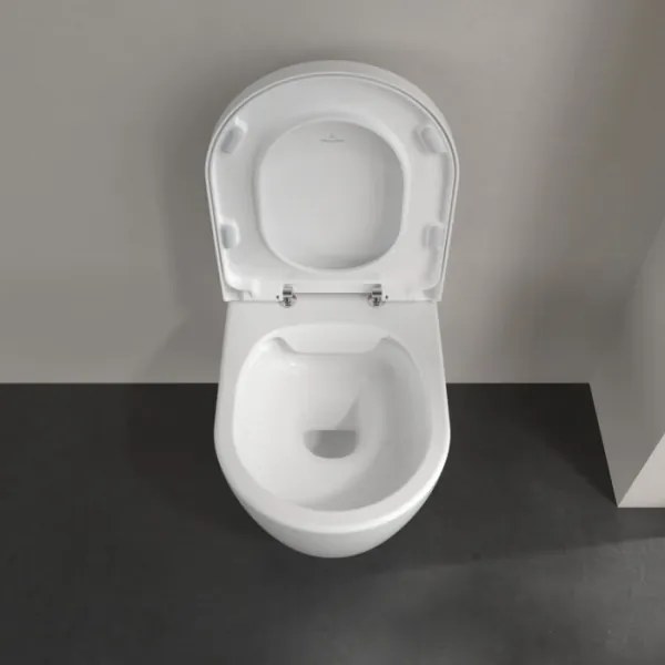 Villeroy & Boch 5656HR01 - Fali WC SoftClose ülőkével AVENTO kerámia/alpesi fehér