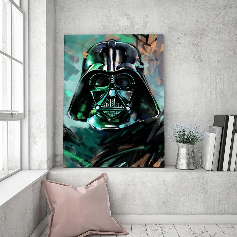 Gario Vászonkép Star Wars, portré Darth Vader - Dmitry Belov Méret: 80 x 120 cm