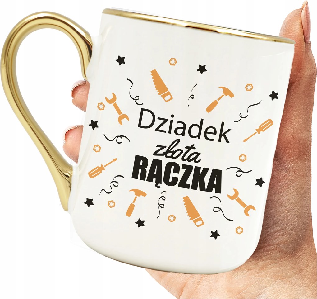 Bögre Nagypapának Elegáns Nagypapa Arany Fogantyú Ajándék Nagypapa Napjára