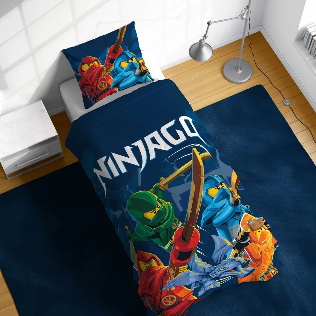 Lego Ninjago Elemental Wonders ágyneműhuzat 140×200cm, 70×90 cm