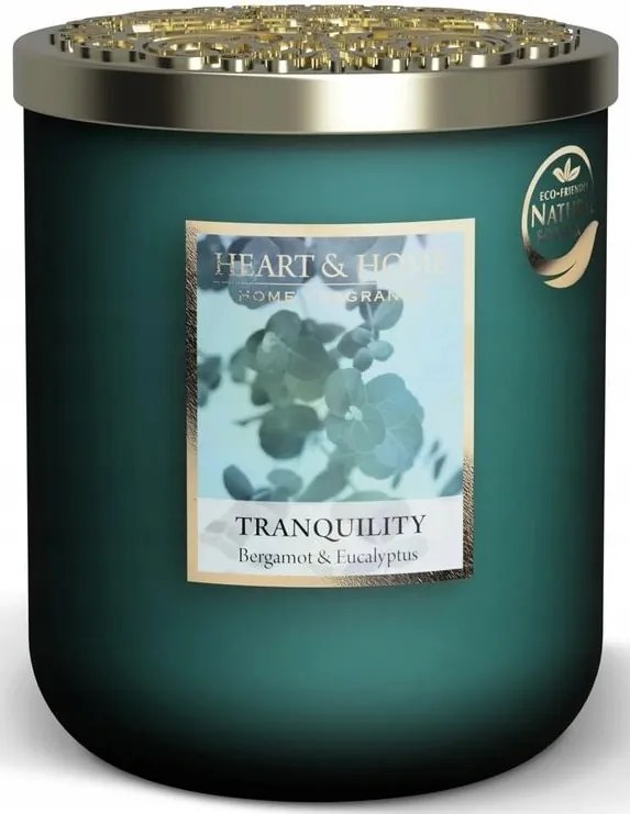 Nagy Gyertya Heart &amp; Home Tranquility Bergamott &amp; Eucalyptus Szójagyertya