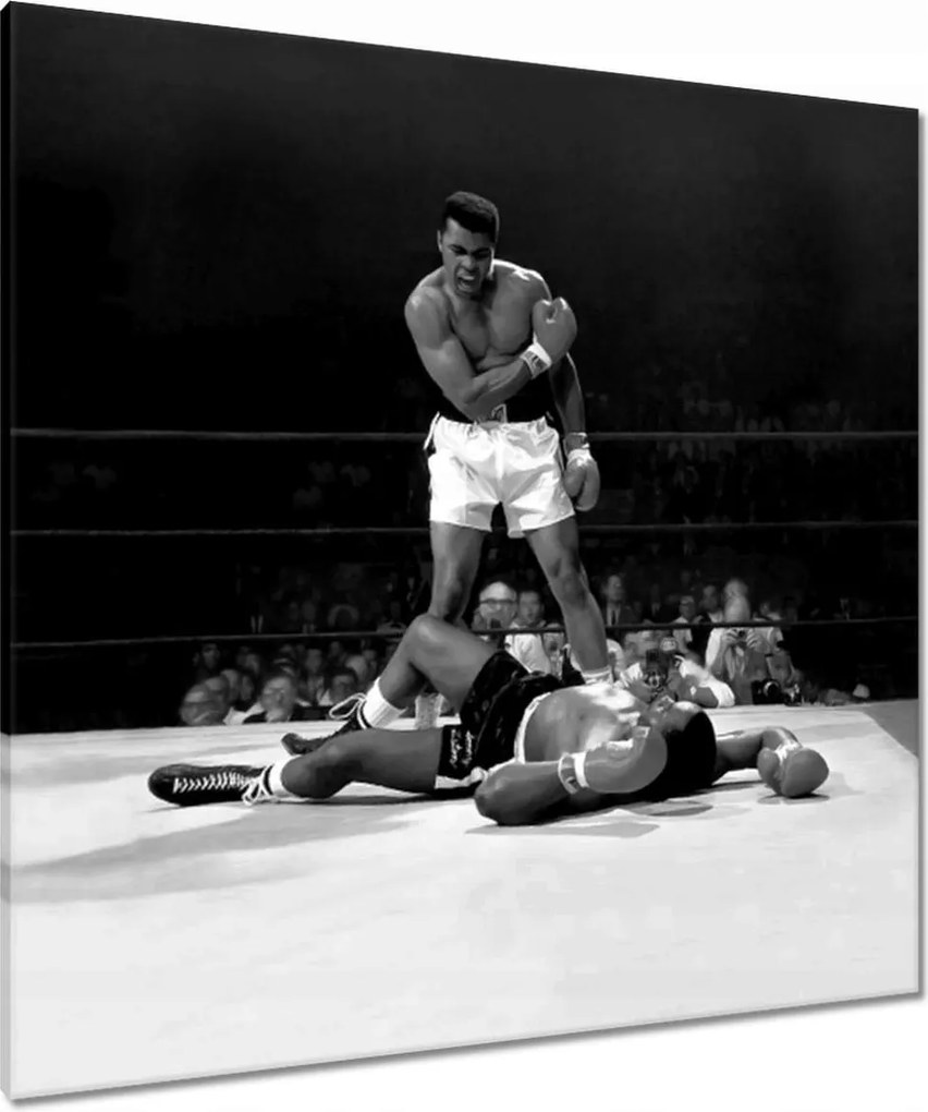 Vászonkép 90x90 Muhammad Ali Boxer Harc