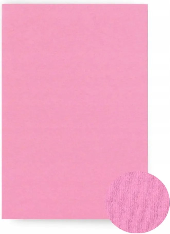 Jersey gumis lepedő 140x200 Vastag rózsaszín Lengyel Koney Termék