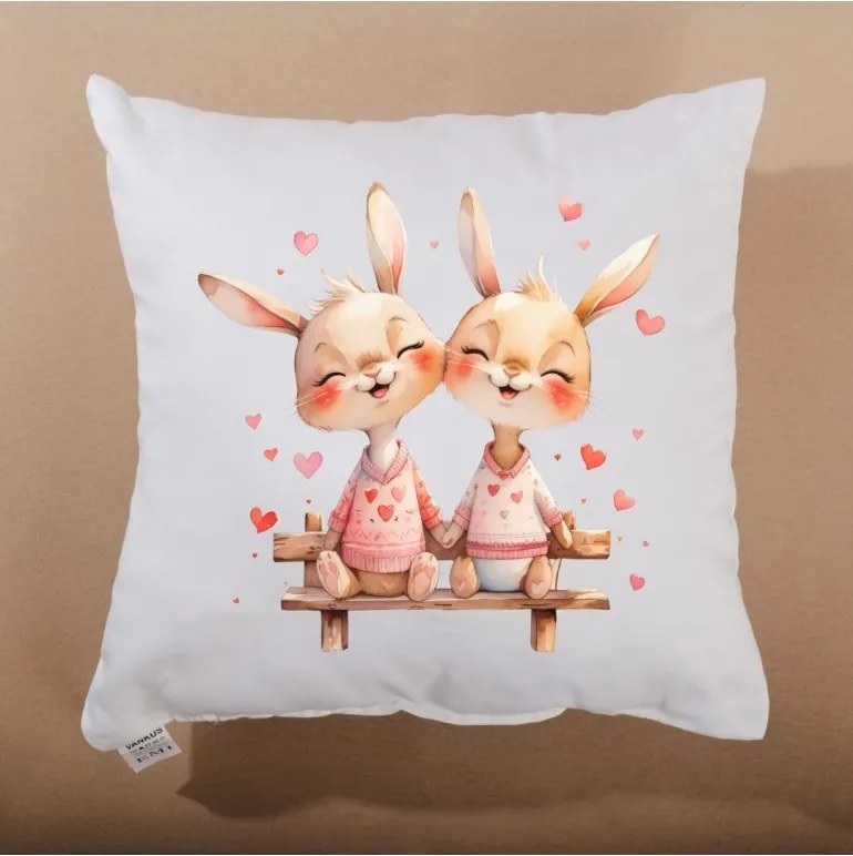 EMI Bunny Together díszpárna 40x40 cm