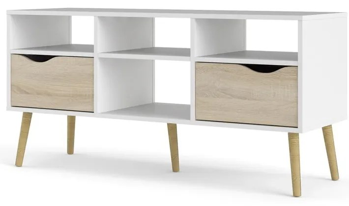 Oslo fehér TV-állvány, 117 x 57 cm - Tvilum