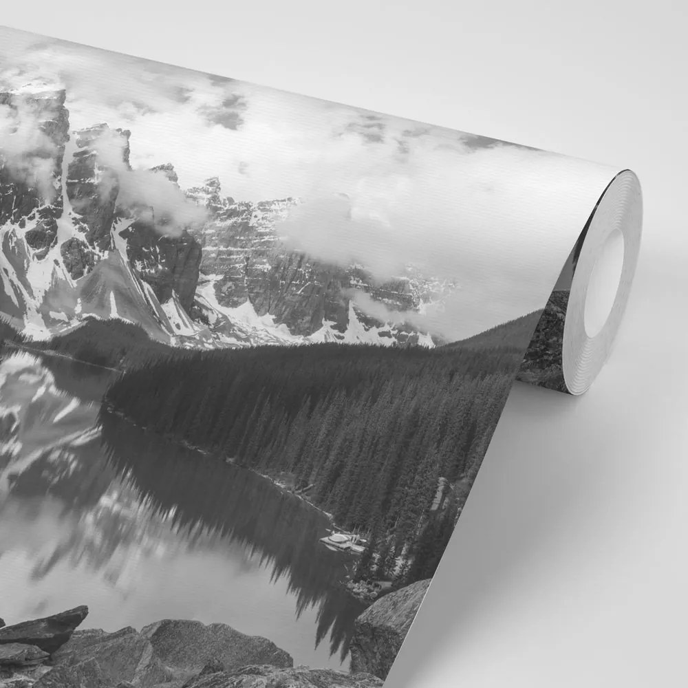 Fototapeta gyönyörű fekete-fehér hegyi táj