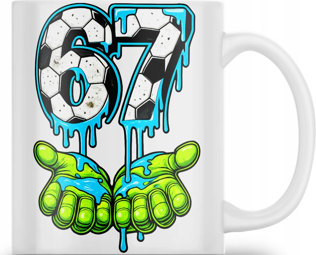 Kerámia Bögre Six Seven 67 Viral Brainrot Trend