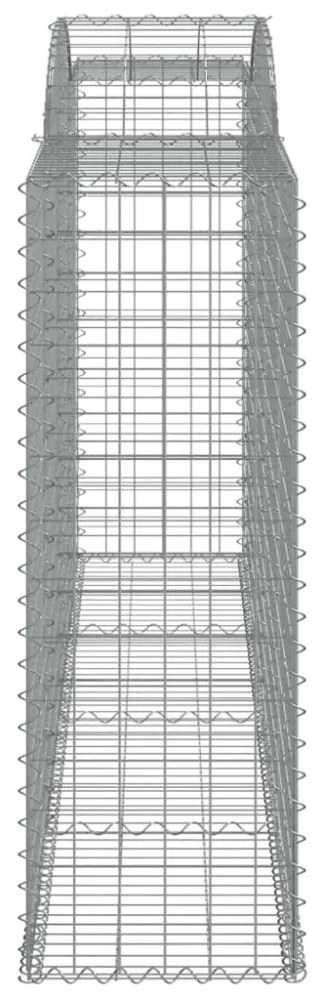 17 db íves horganyzott vas gabion kosár 300x50x140/160 cm