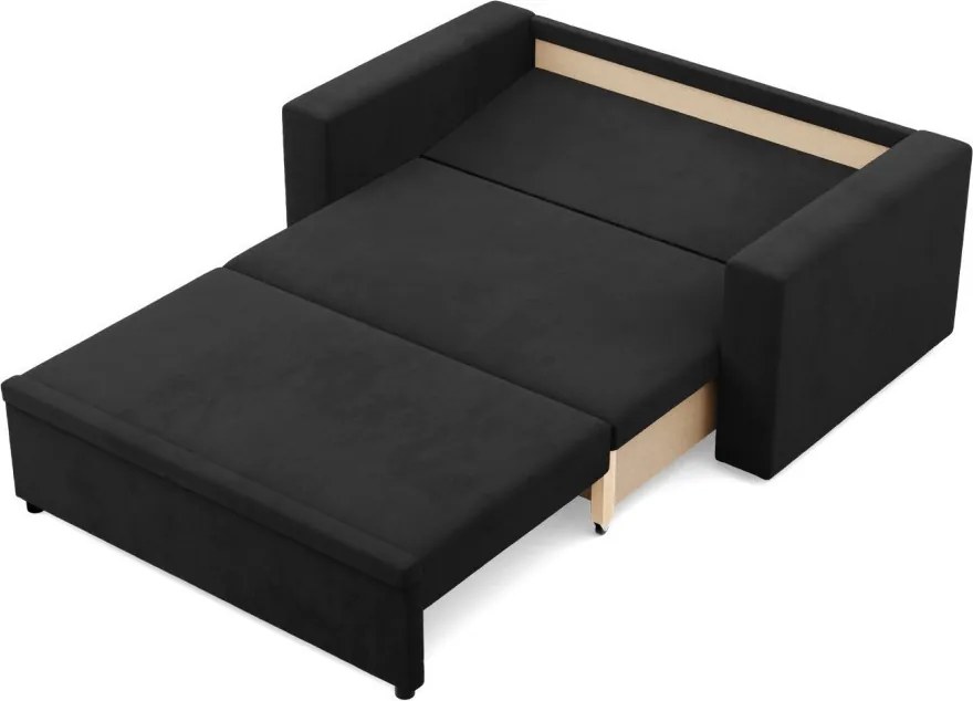 Zeus kanapé, szövet anyag, hab töltet, egyenes kartámasz, fekete