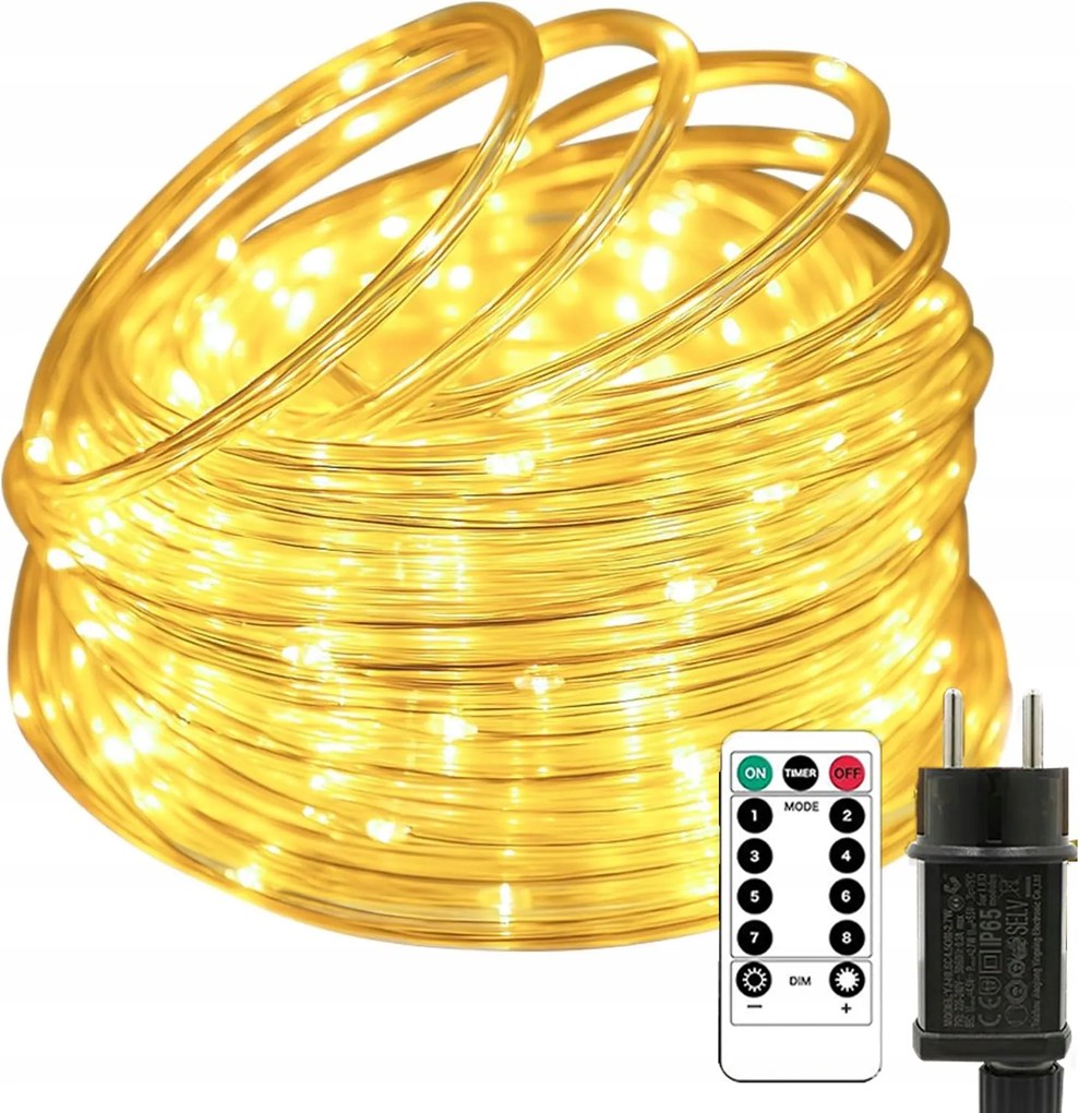 Gyönyörű Világos Led Csillámos Fénytömlő Karácsonyfa Dekorációs Lámpák 10M