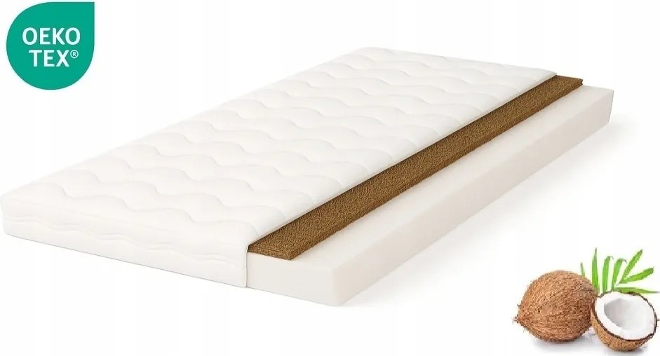 Habszivacs matrac 120x195 Kókuszhab kókuszdióval H3 H4