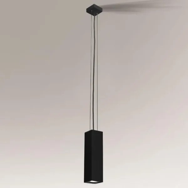 Shilo 5545 - Csillár zsinóron KOBE 1xGU10/15W/230V fekete