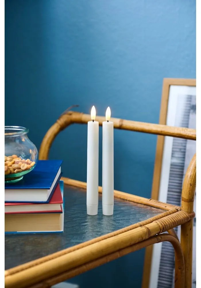 LED gyertya szett 2 db-os (magasság 20 cm) Sille Tall Rechargeable – Sirius