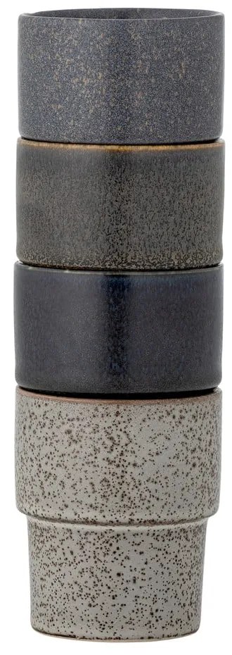 Barna kőedény eszpresszó csésze szett 4 db-os 150 ml Ewan – Bloomingville
