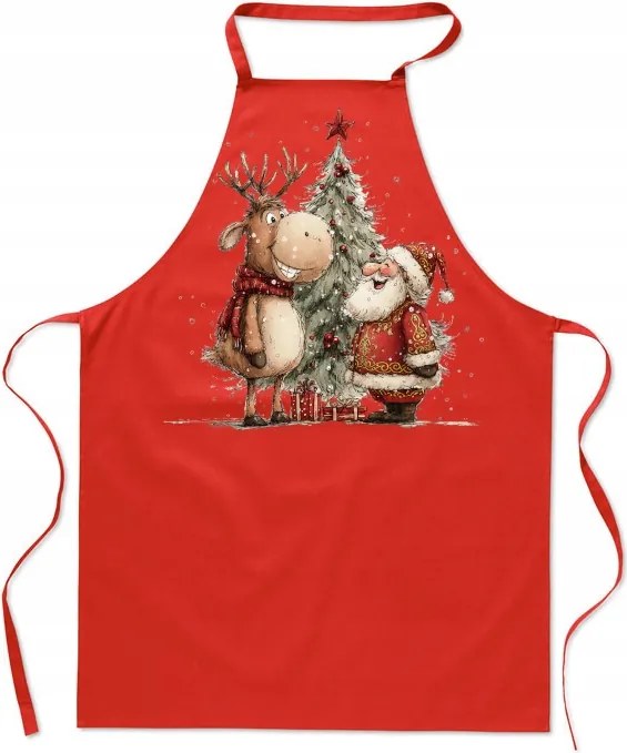 Konyhai kötény Karácsonyi ajándék Karácsonyi nyomtatás