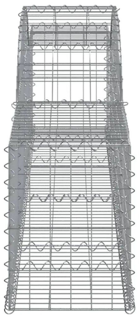5 db íves horganyzott vas gabion kosár 300x30x40/60 cm