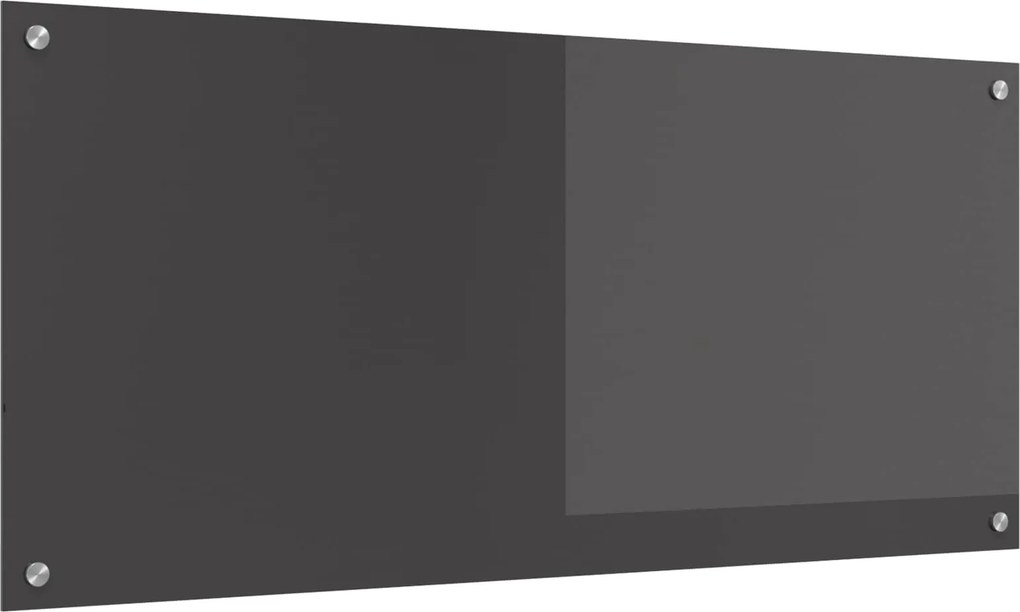vidaXL Konyhai splashback Sötétszürke 110 x 50 cm edzett üveg