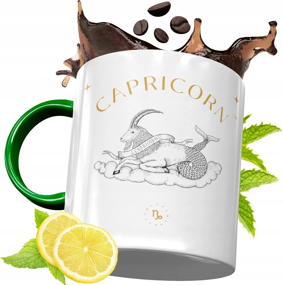 Bögre Zöld Csillagjegyek Horoszkóp Ajándék fényképes nyomtatással