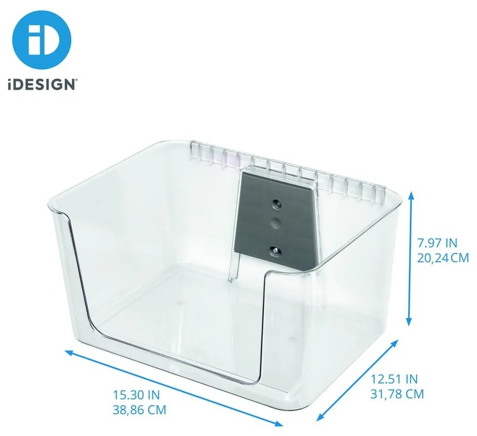 Újrahasznosított műanyag fali tárolódoboz iD Wallspace - iDesign