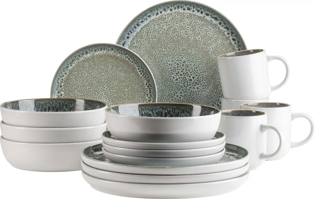 Mäser 16 darabos MALEA étkészlet – zöld