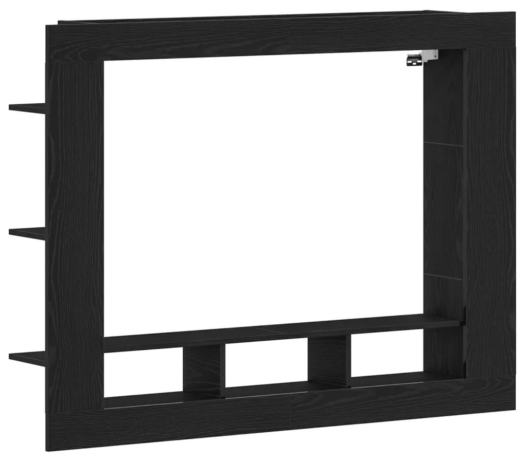 Fali TV állvány Fekete tölgy 152x22x113 cm