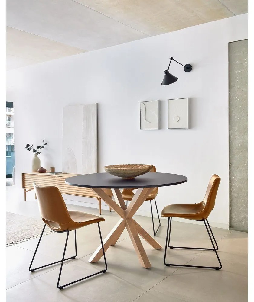 Kerek étkezőasztal üveg asztallappal ø 120 cm Argo – Kave Home