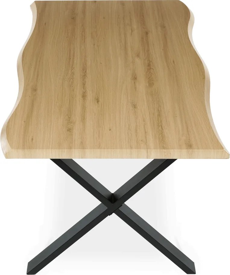 Étkezőasztal 160x90 cm MDF vad tölgy