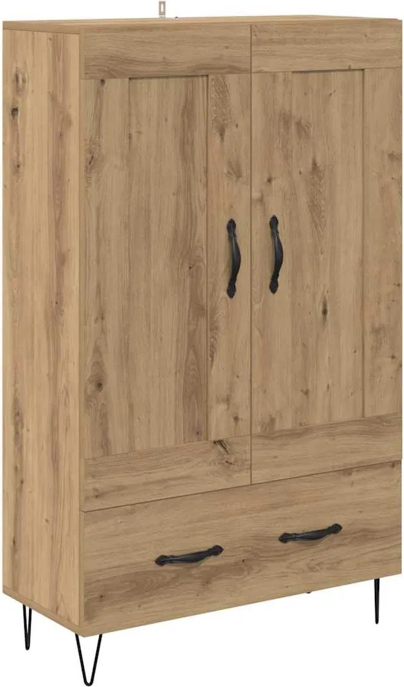 vidaXL Magasfiú fiókkal Artisan tölgy 69,5 x 31 x 115 cm Faanyag
