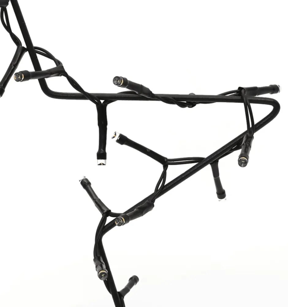 karácsonyi csillag fénydekoráció 3 cövekkel 50 LED 29 cm