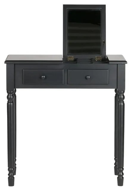 Romy fekete borovi fenyő fésülködőasztal - WOOOD