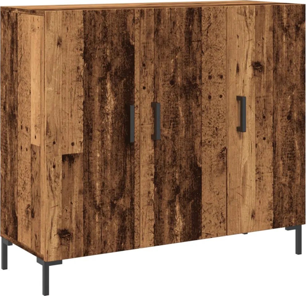 vidaXL antik fa színű szerelt fa tálalószekrény 90 x 34 x 80 cm