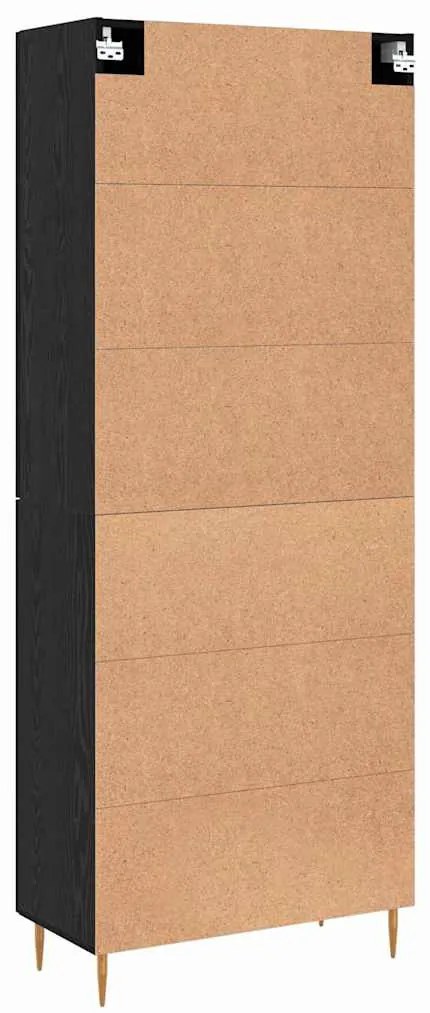 Magasfiú Musta tammi 69.5 x 34 x 180 cm Faanyag