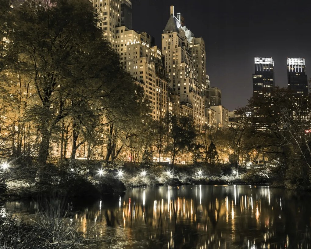 Poszter 50x40cm Esti kilátás a New York-i Central Parkra 5, Assaf Frank