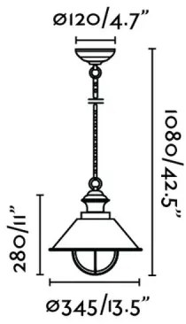 FARO 71139 - Kültéri lámpa NAUTICA 1xE27/11W/230V
