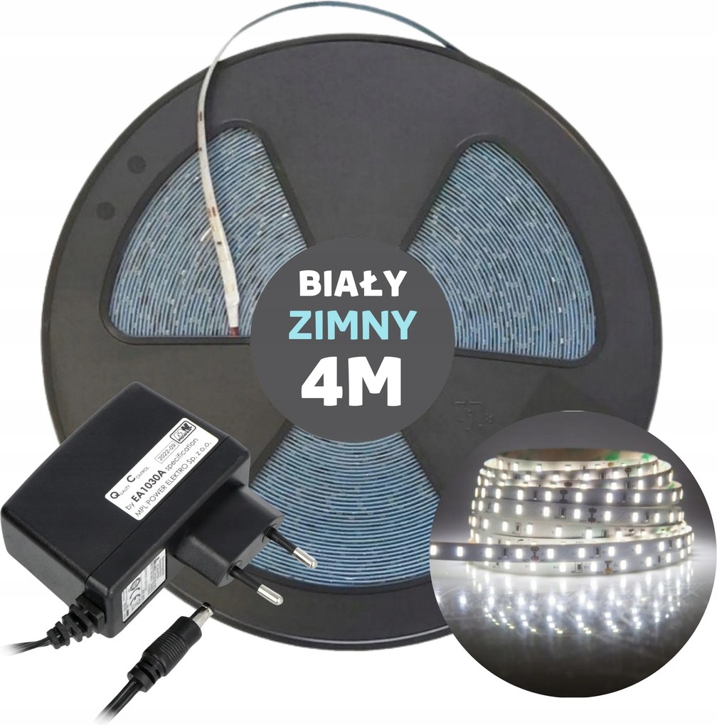 Led szalag konyhai szalag hideg fehér 4m tápegységgel