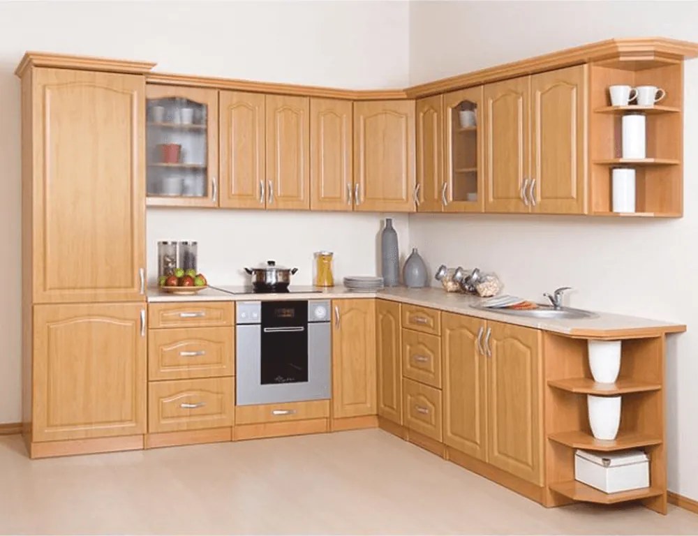 Konyha szekrény, felső, éger, LORA MDF NEW KLASIK W80/735