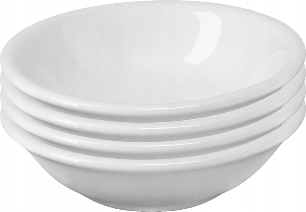 4 db kerámia tál, kerek, 7 x 2 cm