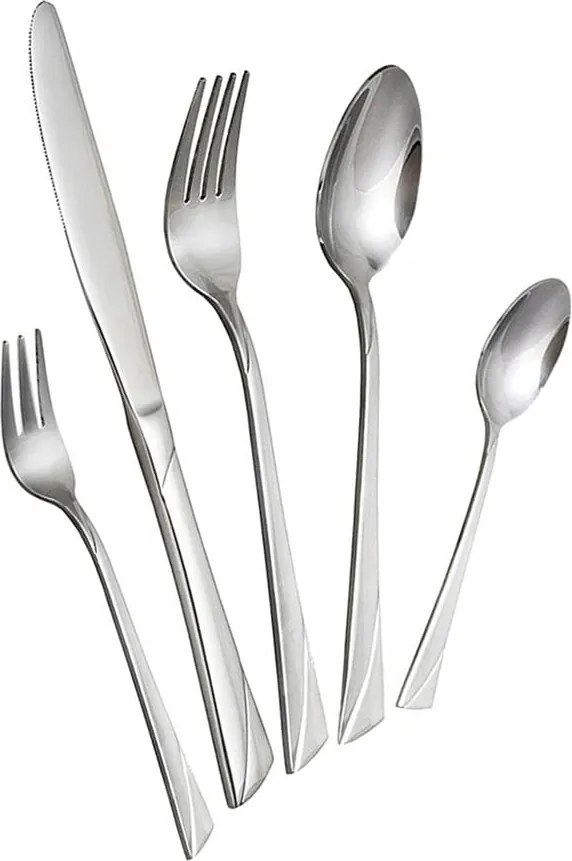 Evőeszköz Készlet Acél Evőeszköztartó Szatén Hoffner 12/72EL HF7207S