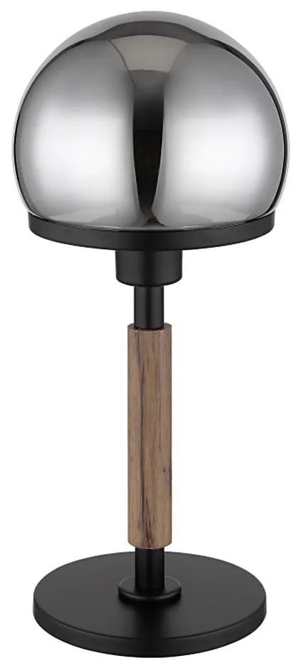 Globo 21954S - Asztali lámpa HAKU 1xE27/40W/230V fekete/barna