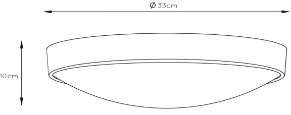 Lucide 08109/02/30 - LEX mennyezeti lámpa 2xE27/9W/230V fekete