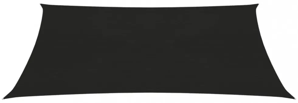 fekete HDPE napvitorla 160 g/m² 3 x 4,5 m