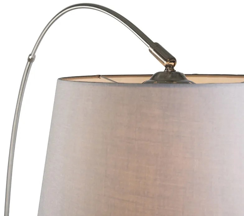 Okos ív lámpa acél árnyékolóval szürke, WiFi-vel A60 - Arc Basic