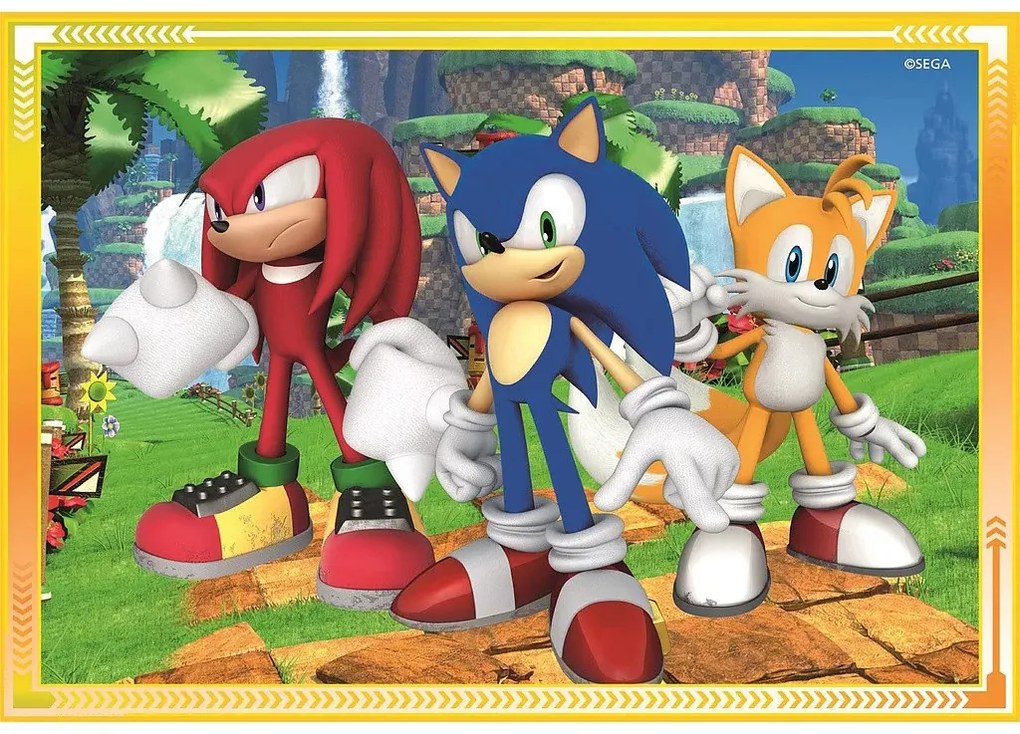 Sonic a sündisznó Save the Day 4 az 1-ben puzzle Clementoni