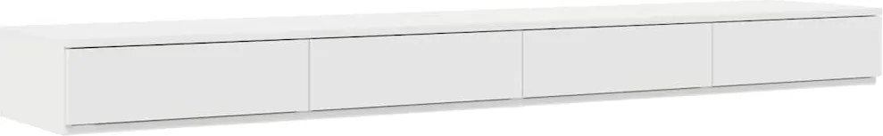 vidaXL Ágyfiókok fiókkal Fehér 200 x 36,5 x 16,5 cm Faanyag