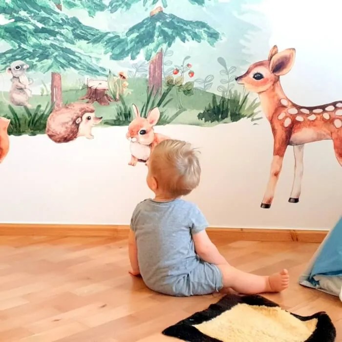 INSPIO Falmatrica gyerekszobába - Erdei állatok